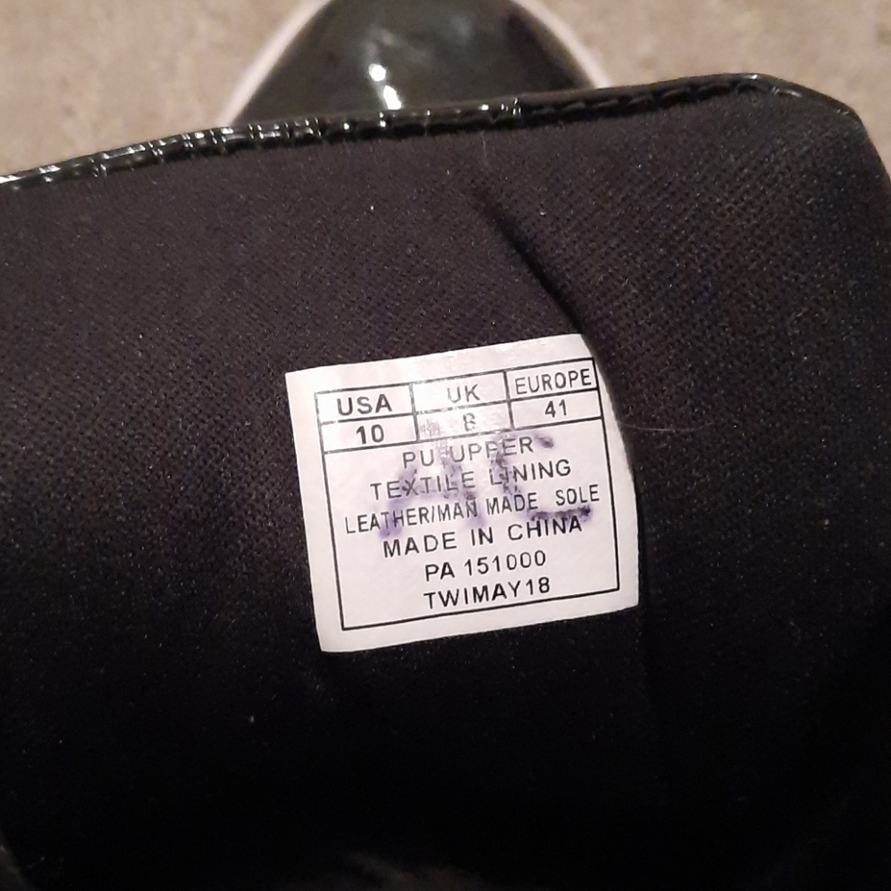 Pastry Black Glitter Sneakers Size 10 - Picture 6 of 7